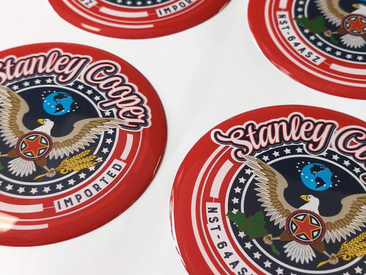 Объемные наклейки на пиво 1