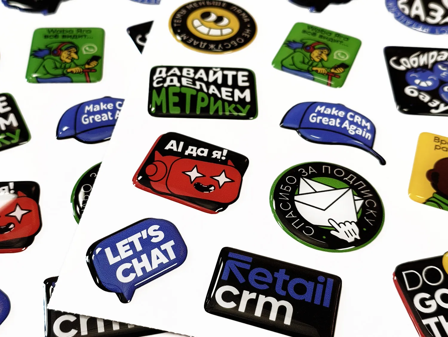 Объемная наклейка