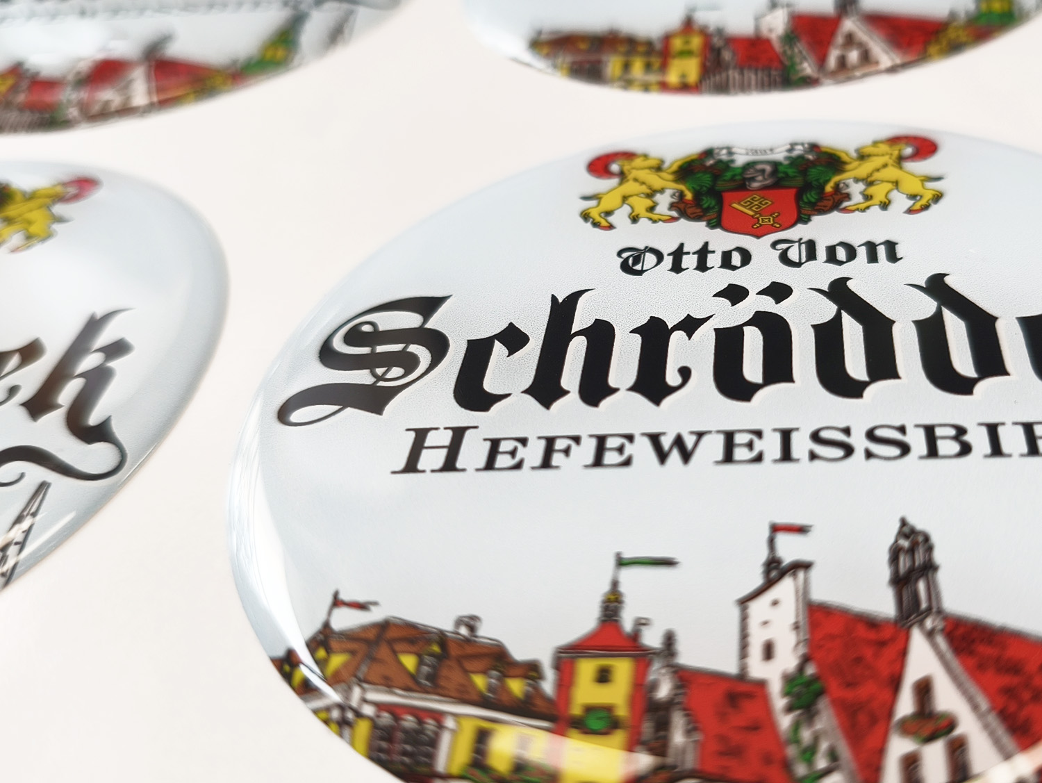 Объемные наклейки на пиво 2